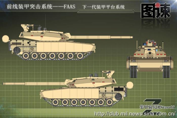Проект танка FAAS или Армата по-китайски
