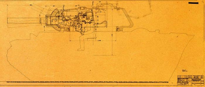 Проект установки танковой гаубицы Д-5Т-122 в башне КВ-1с. Июнь 1943 года