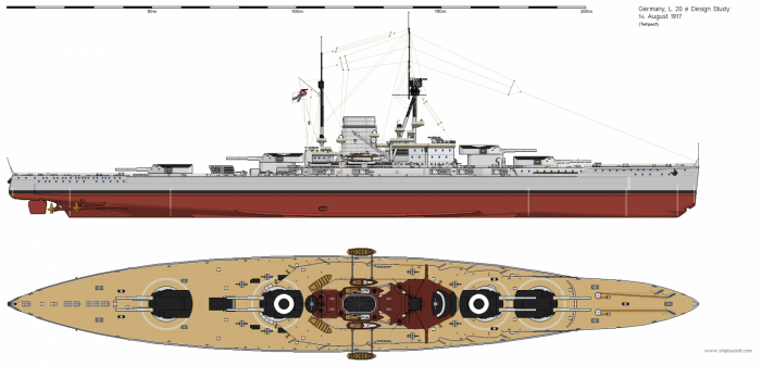 Нереализованные проекты немецких линкоров периода Первой Мировой войны