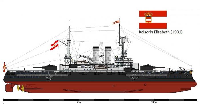 Флот Германской Империи в мире Царя Алексея Петровича. Броненосец «Кайзерина Элизабет»