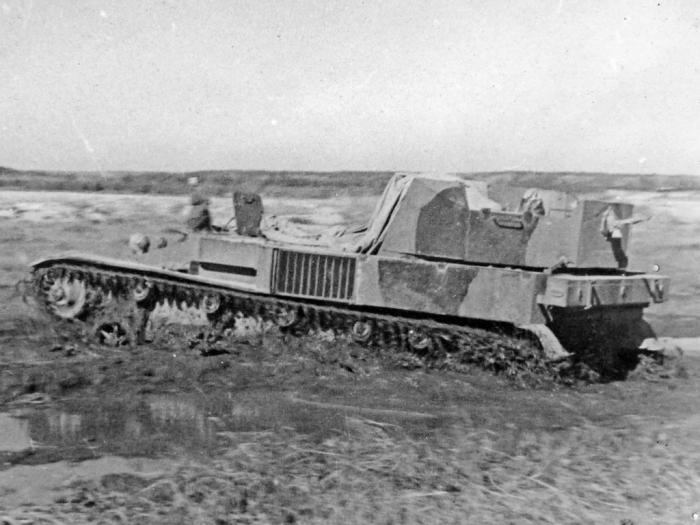СУ-31 в ходе испытаний на проходимость, проводившихся в конце сентября 1942 года - На пути к СУ-76 | Военно-исторический портал Warspot.ru