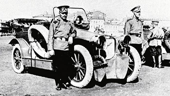 Первые военные автомобили Царской России