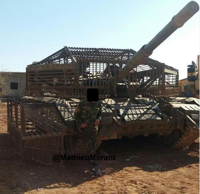 Сирия: гвардейцы показали неубиваемый Т-72АВ со сверхзащищенными бортами