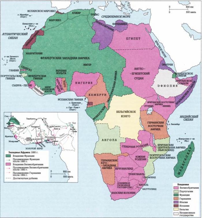 Африканские колонии европейских держав