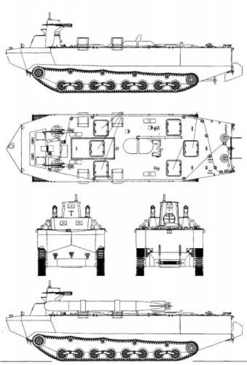 БТР-амфибия Ка-Tsu. Япония. 1944 г.