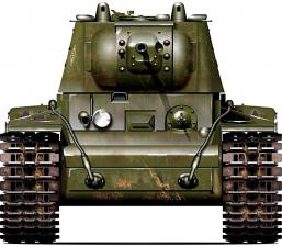 Фронтальня проекция танка КВ-1
