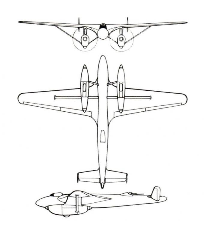 Экспериментальный самолет Centre (SNCAC) NC.130. Франция