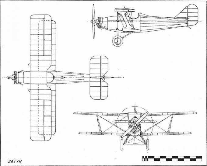 Спортивный самолет Miles M.1 Satyr. Великобритания