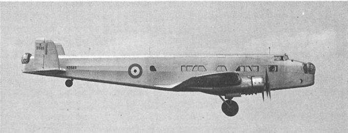 Несколько прототипов мирного времени. Опытный бомбардировщик/транспортный самолет A.W.23. Великобритания