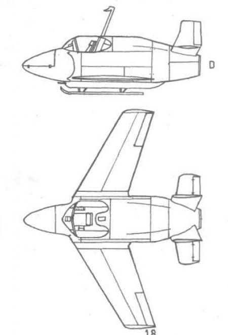 Проект подвесного истребителя Покор­жевского. СССР