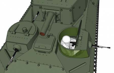 АИ танк Т-28. "Безногий" стрелок