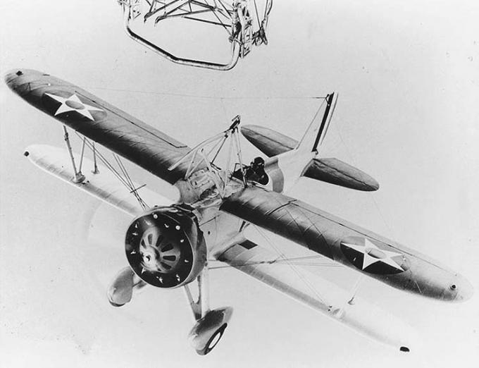 Бортовой истребитель Curtiss F9C Sparrowhawk. США