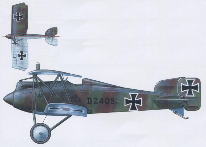 Опытный истребитель Friedrichshafen FF.46 (D.I). Германия