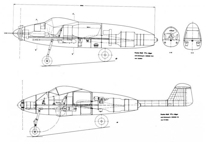 Проект истребителя Focke-Wulf Projekt VII. Германия