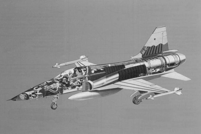 Самолёт с акульим носом. Опытный истребитель Northrop F-5G/F-20A Tigershark. США