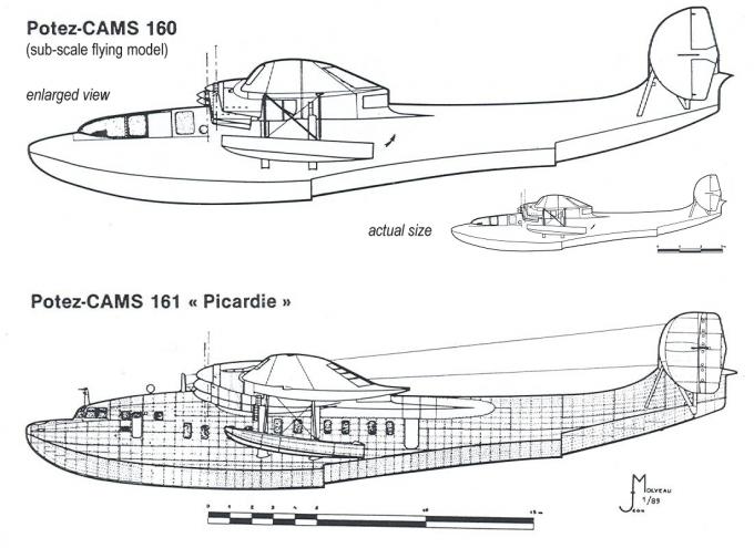 Опытная летающая лодка Potez-CAMS 161. Франция