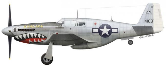 Испытано в Японии. Истребитель North American P-51 Mustang