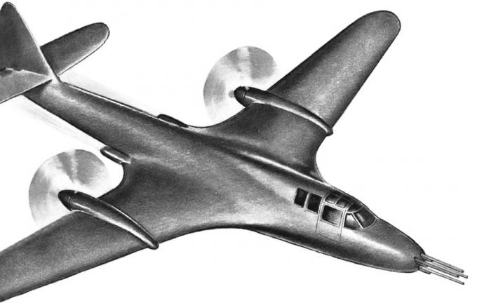Проект тяжелого истребителя McDonnell Model 1. США