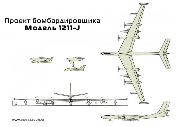 Ту-95 по-американски. Стратегический бомбардировщик Douglas Model 1211-J