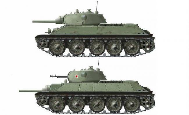 Т-34 обр. 40 г. и опытный «штурмовой» ШТ-34