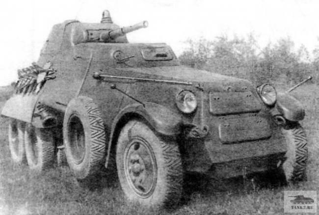 Альтернативный колёсный танк БА-11