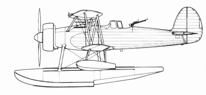 Ближний корабельный разведчик Aichi AB-7 (E8A)