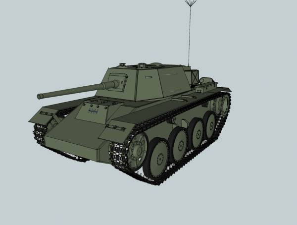 АИ танки СССР Часть 1: Серия 1 - Легкое Универсальное Шасси Вариант 2 в виде танка легкого танка обр 34 года Т-34