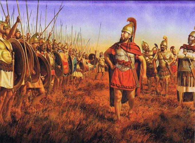 Ксантипп и его армия перед битвой у Тунета