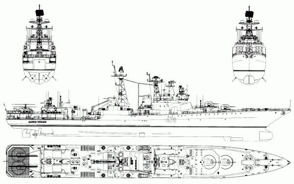 Большой противолодочный корабль проекта 1155.