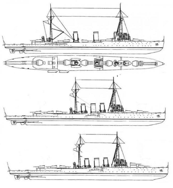 Линейные корабли "Ослябя", "Суворов", "Александр-3" крейсера "Пересвет", "Светлана".