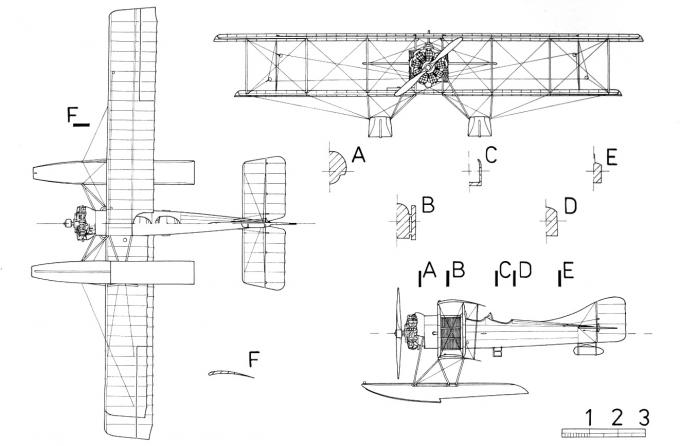 Опытный поплавковый гидросамолет Caudron R. Франция