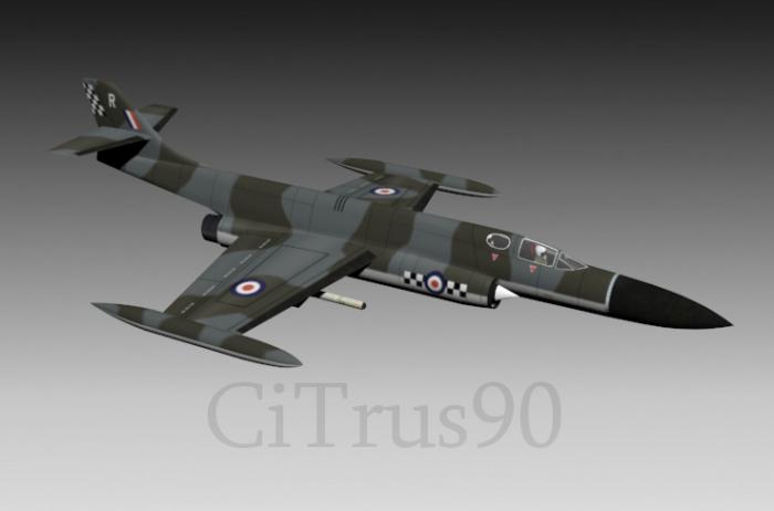 Проекты британских высотных истребителей-перехватчиков 1953-59 годов. Проект истребителя-перехватчика de Havilland D.H.117