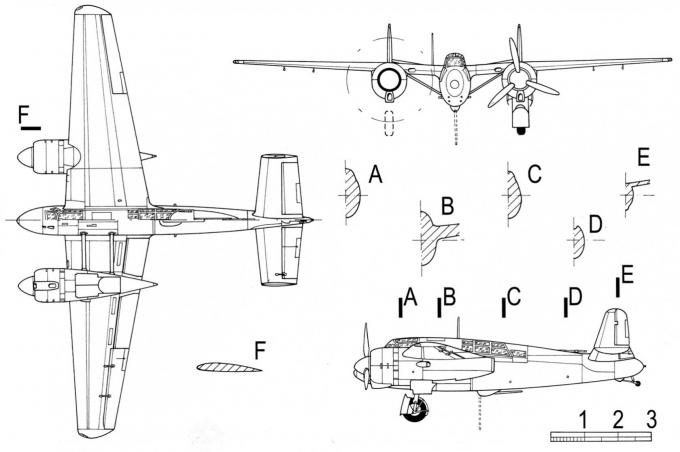 Опытный тяжелый истребитель-штурмовик Hanriot (SNCAC) NC.600. Франция