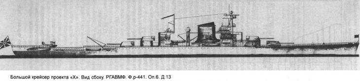 Большой крейсер проекта «X». СССР