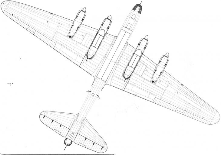 Самолет Т. Проект ОКБ Незваля. 1943г.