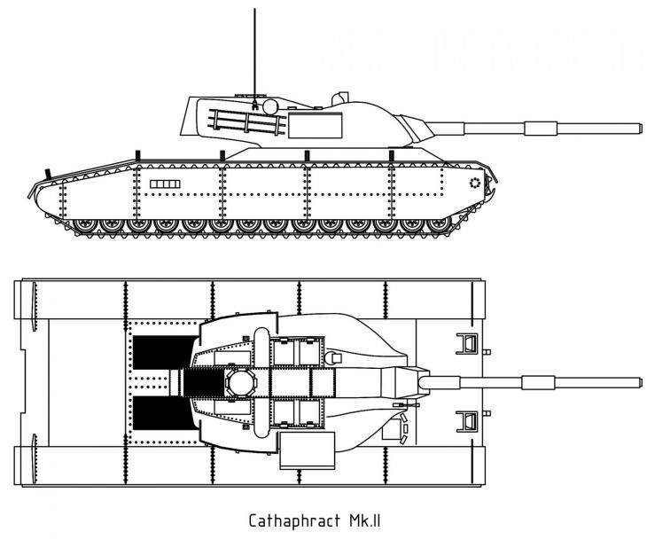 Альтернативный британский сверхтяжёлый танк A51 Cathaphract