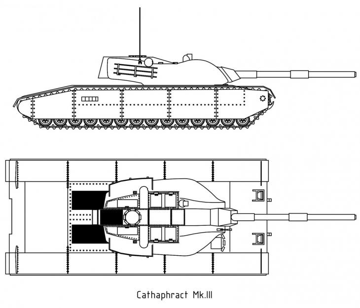 Альтернативный британский сверхтяжёлый танк A51 Cathaphract