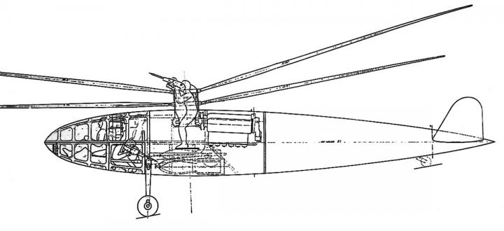 Опытный вертолет Dorand G.20 (G.II). Франция