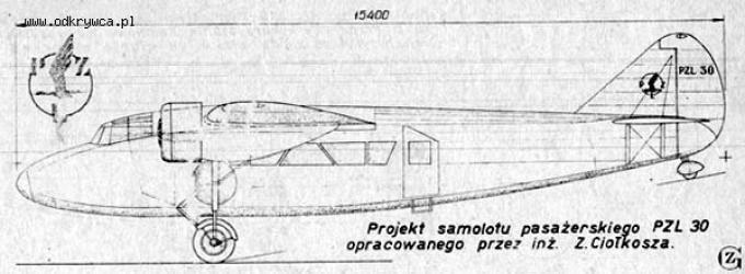 Опытный пассажирский самолет P.Z.L.44 Wicher. Польша