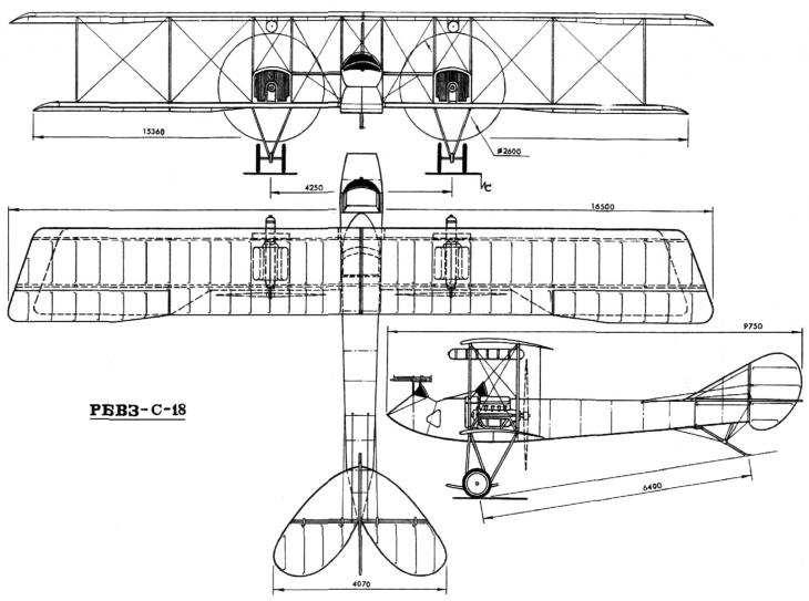 Русские истребители Первой Мировой войны. РБВЗ С-18