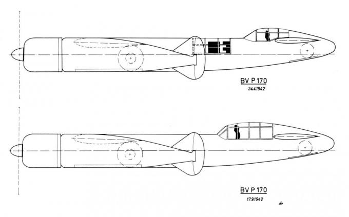 Проект скоростного бомбардировщика Blohm und Voss BV P 170. Германия