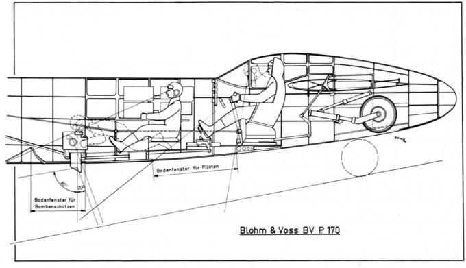 Проект скоростного бомбардировщика Blohm und Voss BV P 170. Германия