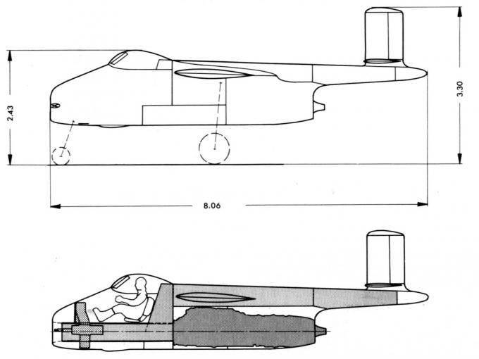 Проект народного истребителя Blohm und Voss P 211. Германия