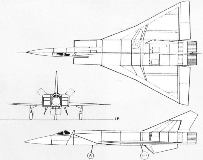 Проект истребителя-перехватчика Dassault MD-750. Франция