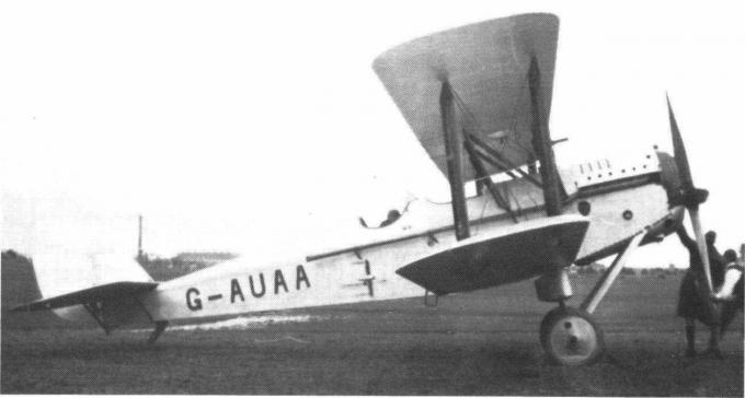 Туристические и гоночные самолеты de Havilland D.H.37. Великобритания