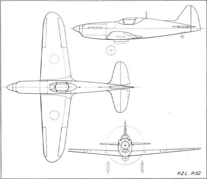 Проект истребителя P.Z.L. P.62. Польша