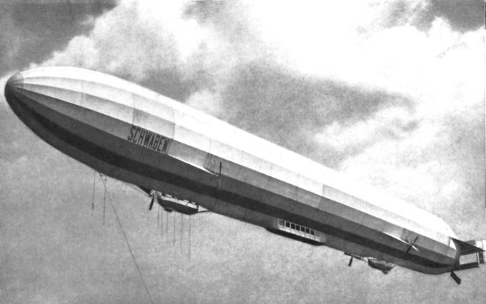 Пассажирский дирижабль Zeppelin LZ 10 Schwaben. Германия