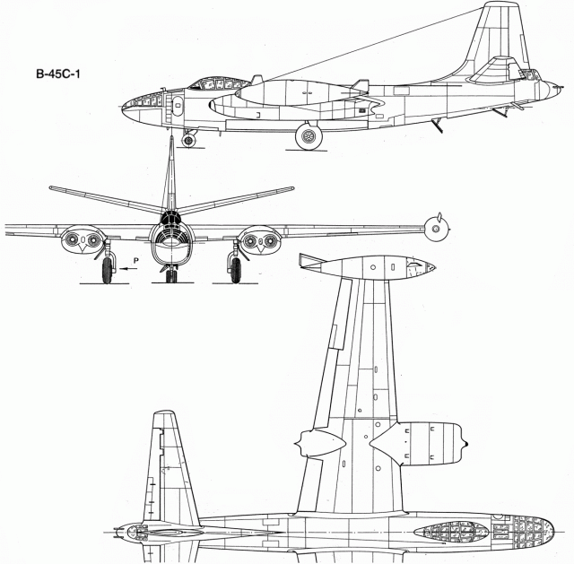 Национальный музей авиации США, Дейтон, North American B-45 (JB-45C)