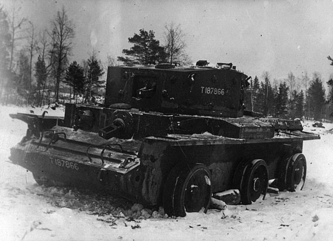 Зимой 1945 года танк с регистрационным номером T.187866 был частично разобран и подвергнут обстрелу