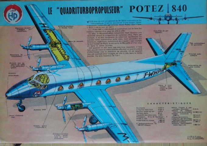 Вторая смерть фирмы "Потэ". Опытный пассажирский самолет Potez 840. Франция